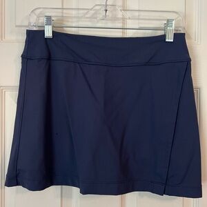 Southern Tide Navy and White Striped Golf Skirt